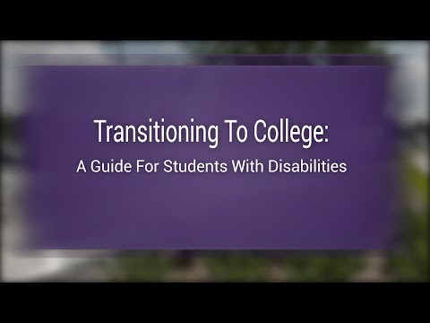 Transitioning To College A Guide For Students With Disabilities